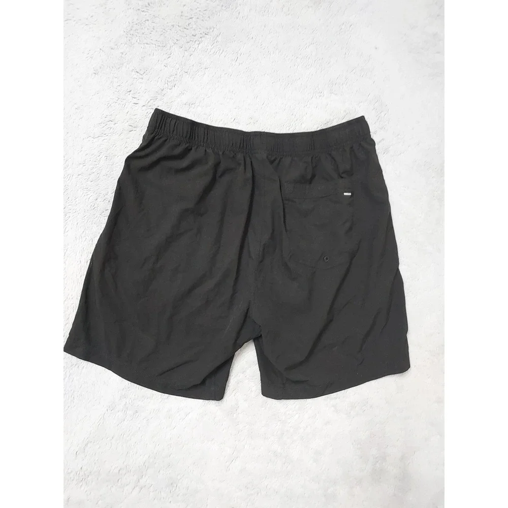 Vuori Kore Shorts Men Large Lined Athletic Performance Black Gym Drawstring Logo